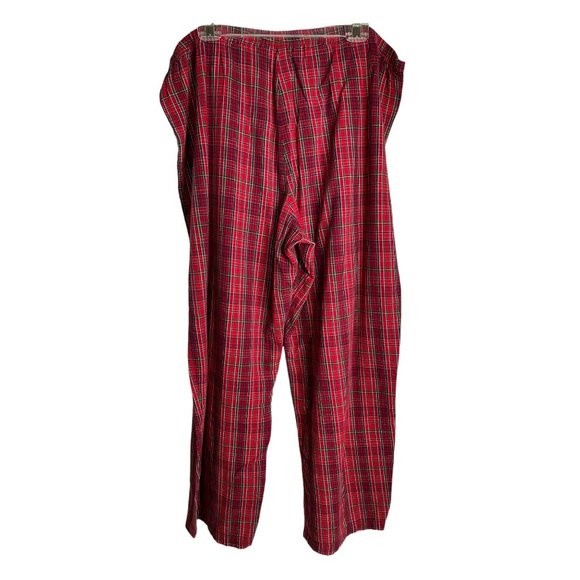Cacique Womens Red Plaid Drawstring Waist Athleisure Pants Size 14/16 Comfy Cozy - Picture 2 of 9